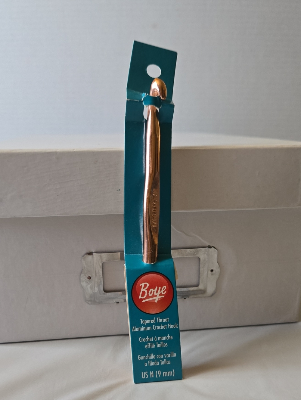 Boye Aluminum Crochet Hook US N (9mm) - Rose Gold